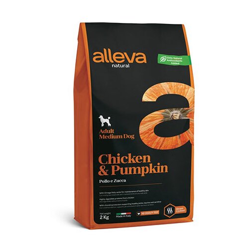 Alleva hrana za pse piletina bundeva medium 2kg adult natural ALP00207 Slike
