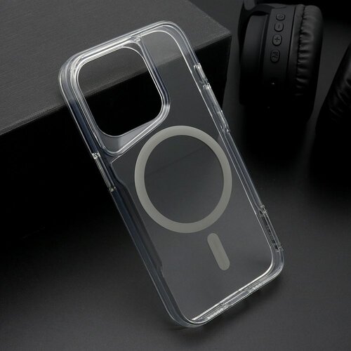 Maska aura magsafe za iphone 15 pro/ siva Slike