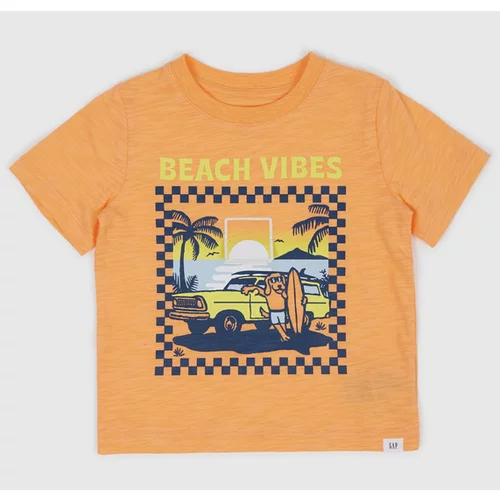 GAP Beach Vibes Majica otroška Oranžna