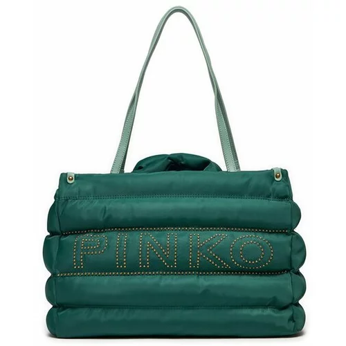 Pinko Ročna torba Shopper Nylon AI 23-24 PLTT 101964 A17V Zelena