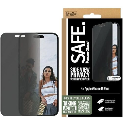 PanzerGlass SAFE BY ZASLON ZASEBNOSTI IZ KALJENEGA STEKLA ZA IPHONE 16 PLUS, (21911462) Cene