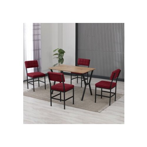 Hanah home Trpezarijski sto i stolice Dubai , Bordo-krem Cijene