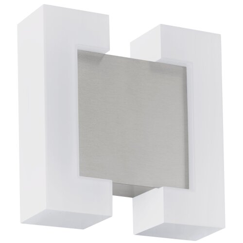 Eglo sitia spoljna zidna lampa/2, led, 2x4,8w, nikl mat/bela Slike