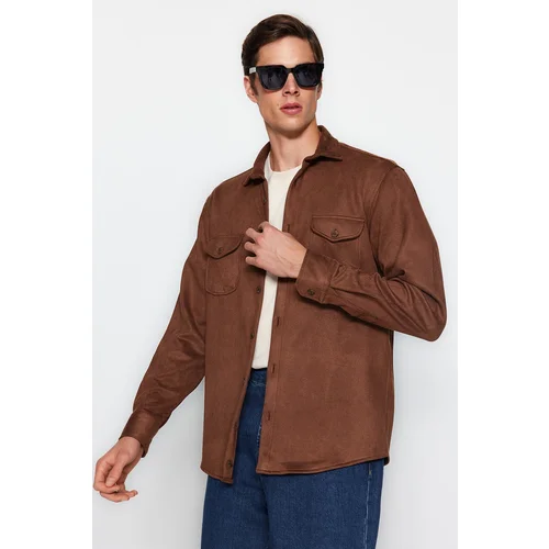 Trendyol Shirt - Brown - Regular fit