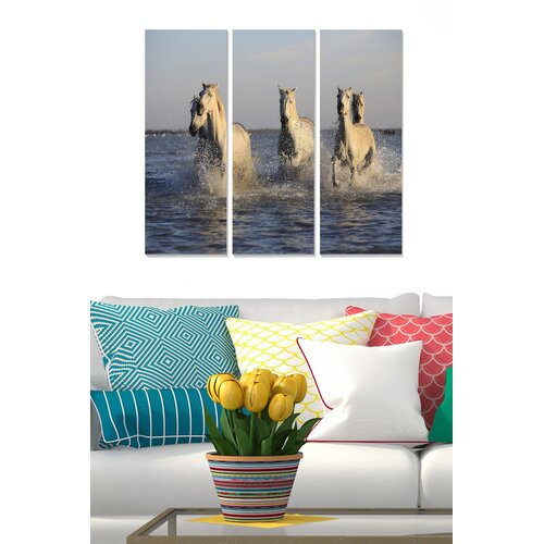 Wallity MDF1401707 Multicolor Decorative MDF Painting (3 Pieces) Slike