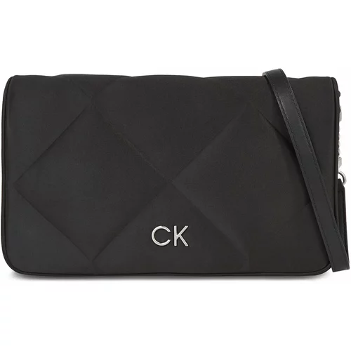 Calvin Klein Ročna torba Re-Lock Quilt Shoulder Bag-Satin K60K611300 Ck Black BAX