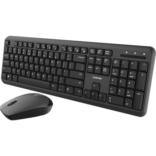 Canyon SET-W20 EN/AD Keyboard+Mouse Velvet Wireless Black Cijene