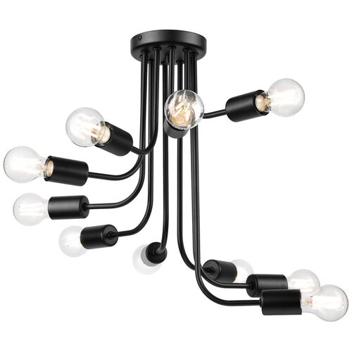  Plafonski luster TRINITY 10xE27/15W/230V, crne boje Cene