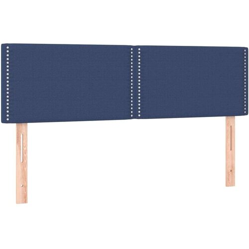  Uzglavlje plavo 144x5x78/88 cm od tkanine Slike