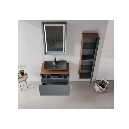 Hanah home Kupatilski ormarić sa umivaonikom i ogledalom (2 komada) Craft 80 986 Cene