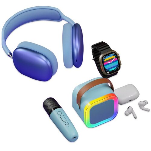  KARLER BASS K16-Combo set (smart watch/ zvucnik/ Slusalice Bluetooth) plavi Cene