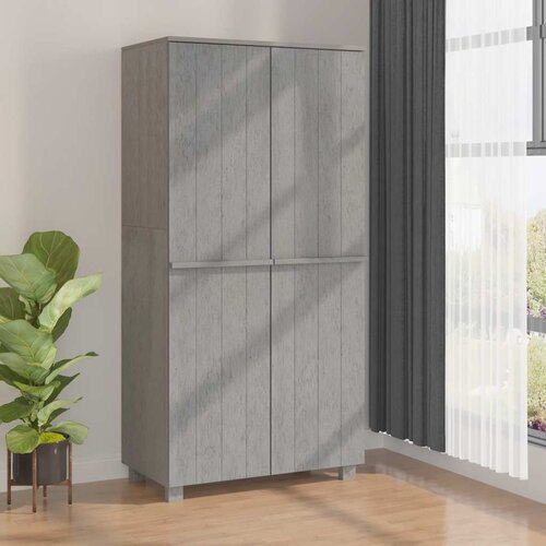  Ormar HAMAR svjetlosivi 89 x 50 x 180 cm od masivne borovine Cijene