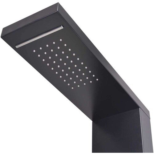 PANEL Sustav za Tuširanje Aluminijski Mat Crni Cene