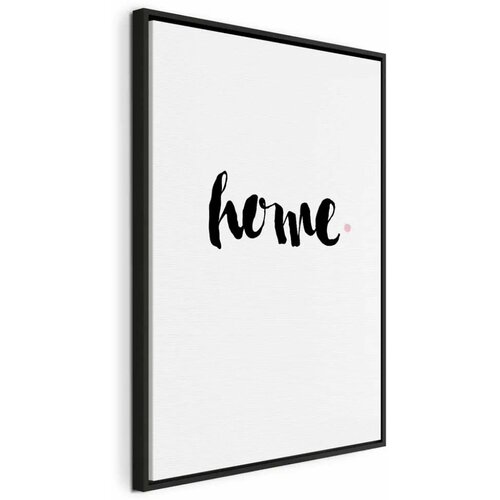  Slika - Home and Dot (1 Part) Vertical 80x120 U crnom drvenom okviru Cene