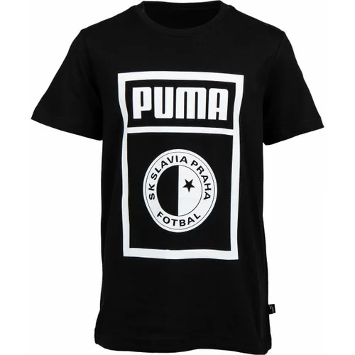 Puma SLAVIA PRAGUE GRAPHIC TEE JR Muška majica kratkih rukava, crna, veličina