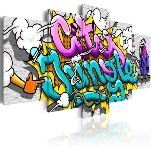  Slika - Graffiti: city jungle 100x50 Slike