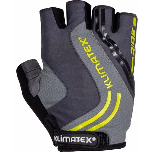Klimatex RAMI Muške biciklističke rukavice, siva, veličina