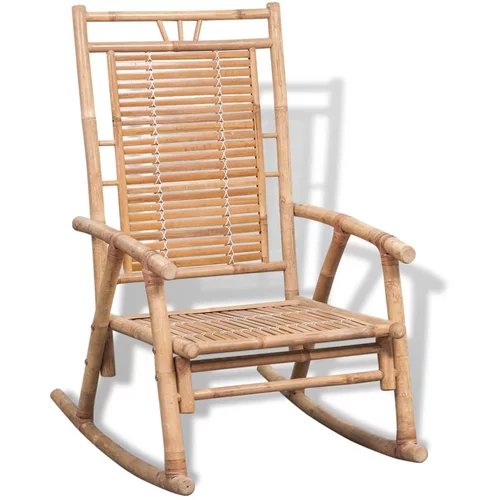 vidaXL Vrtna stolica za ljuljanje od bambusa