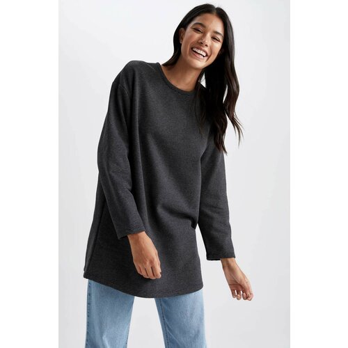 Defacto Thin Sweatshirt Fabric Regular Fit Long Sleeve Tunic Cene