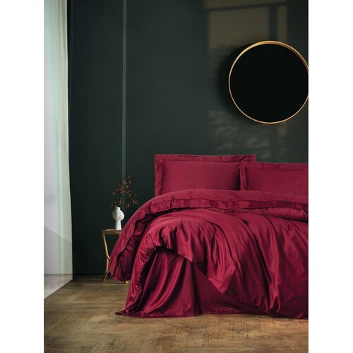 Elegant Set pokrivača za krevet u boji burgundac Slike