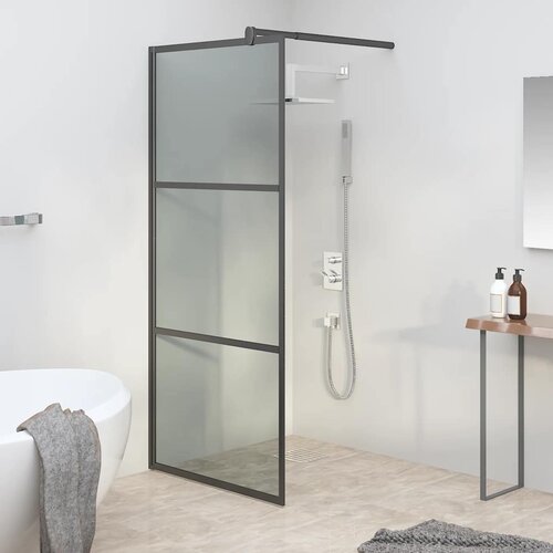 Pregrada za tu&scaron;iranje 90 x 195 cm s tamnim staklom ESG crna Cijene