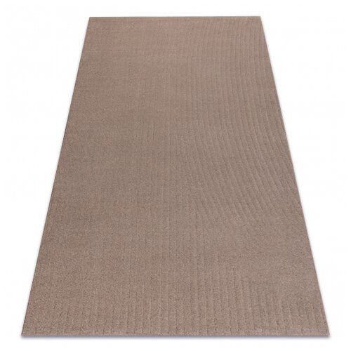 RugsX Volnena preproga TEXTURA 488.12.LA600 OSTA - Valovi, geometrijski okvir, strukturna rjava 240x340 cm, (5000218699) Cene