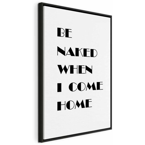  Slika - Homecoming (1-part) - Black and White English Inscriptions 60x90 U crnom drvenom okviru Cene
