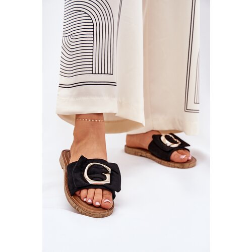 Boto Flat Women's Sandals With Decorative Detail Black Nellodra Cene