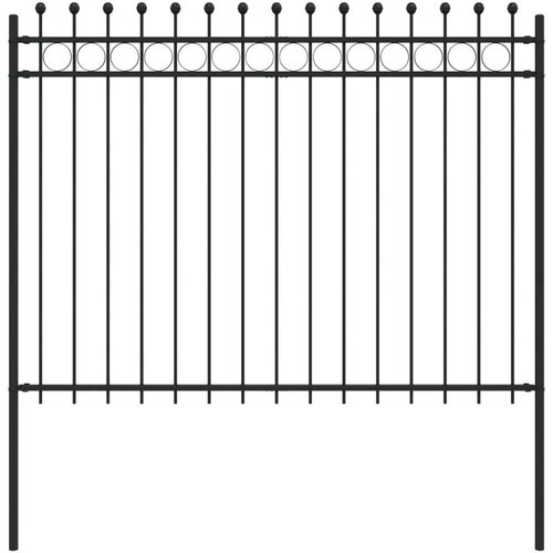  Ograda u obliku prstena Crna 200 x 200 cm Slike