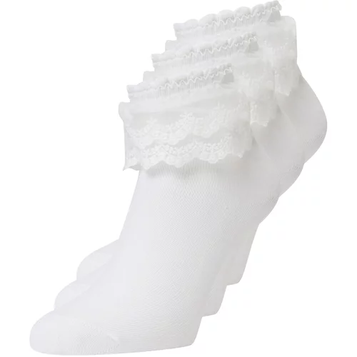 Pieces Čarape 'JOLINE' bijela