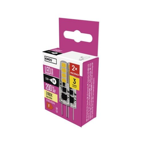  LED žarnica Classic JC / G4 / 1,9 W (21 W) / 200 lm / toplo bela 2/1 Cene