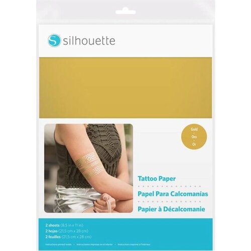 Silhouette Temporary Tattoo Paper - Gold Slike