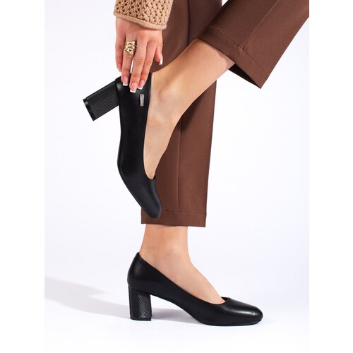 Sergio Leone Women&amp;#039;s black pumps on a stiletto heel by Slike