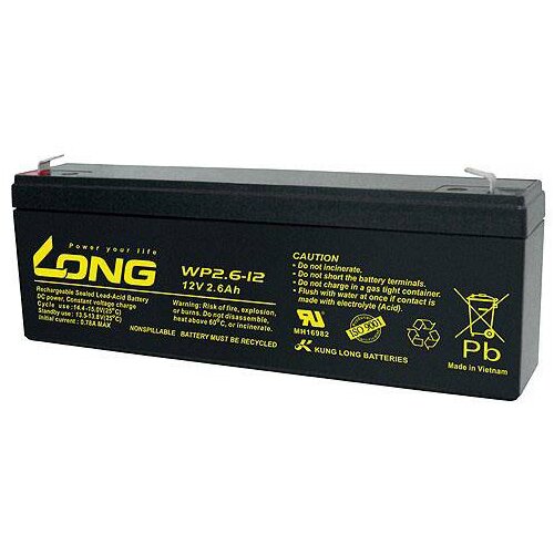 Long WP2.6-12 WP2.6-12 svinčeni akumulator 12 v 2.6 ah svinčevo-koprenast (&amp;scaron; x v x g) 178 x 66 x 35 mm plo&amp;scaron;čati vtič 4\,8 mm nizko samopraznjenje\, brez vzdrževanja, (20438377) Slike