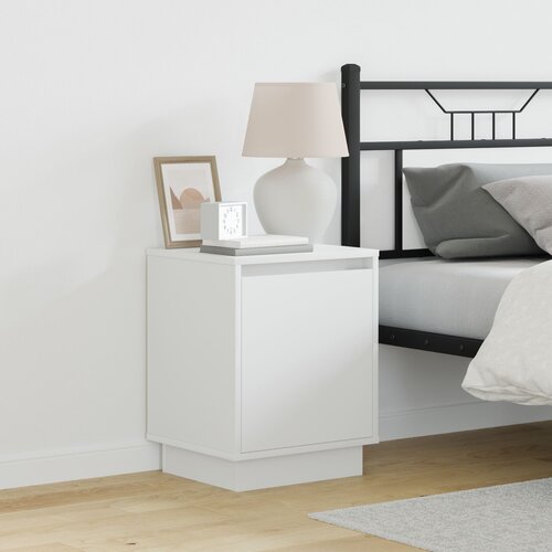 vidaXL Nočne omarice Bela Obdelano lesno masivo 39 x 34.5 x 50 cm Cene