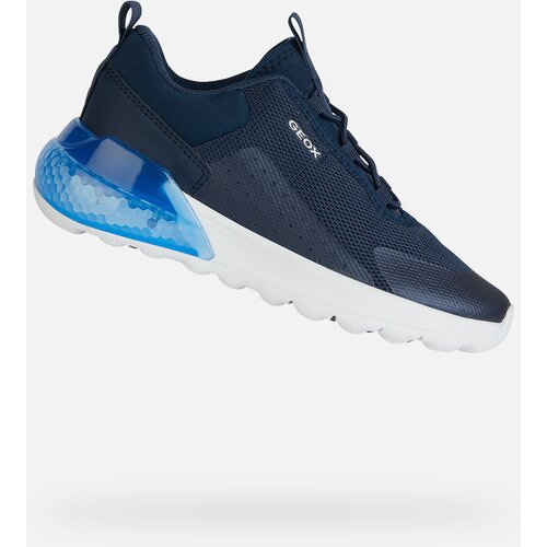 Geox Dark blue boys' sneakers Activart Illuminus - Boys Cene