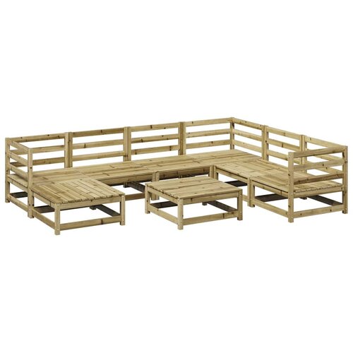  8-dijelni set vrtnih sofa od impregnirane borovine Slike