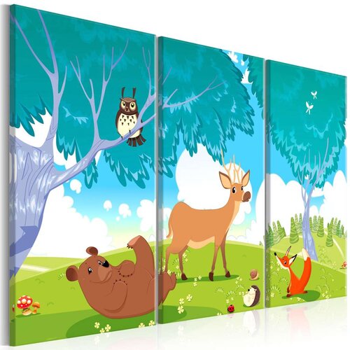  Slika - Friendly Animals (3 Parts) 90x60 Cijene