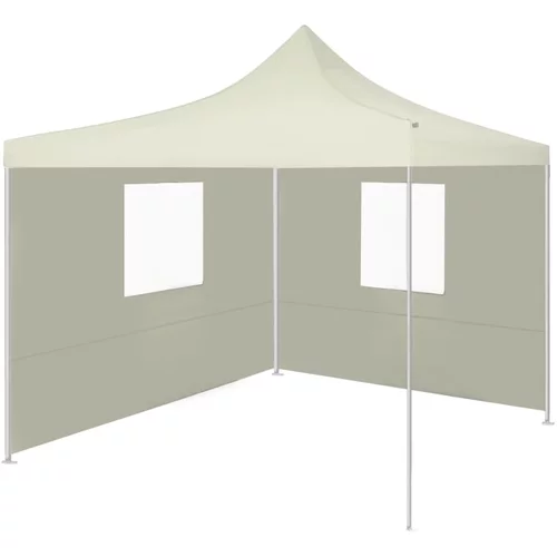  Profesionalni sklopivi šator za zabave 2 x 2 m čelični krem