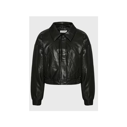 Glamorous Usnjena jakna CK6230 Črna Regular Fit