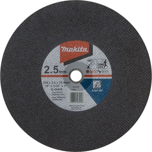 Makita rezalna plo&amp;scaron;ča za kovino, 355x2.5x25.4mm, 5kos B-49448-5 Slike