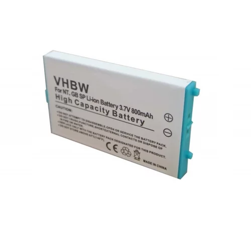 VHBW Baterija za Nintendo Gameboy Advance SP, 800 mAh
