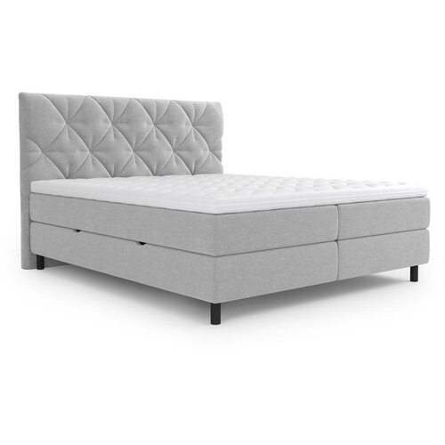 Esposa POSTELJA Z VZMETNICO 160 cm x 200 cm , tekstil svetlo siva Slike