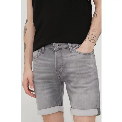Jack & Jones Kratke hlače za muškarce, boja: siva