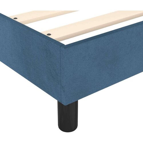 vidaXL Okvir za krevet s oprugama tamnoplavi 90x190 cm bar&scaron;unasti Cijene