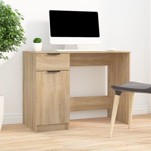 vidaXL Radni stol boja hrasta sonome 100x50x75 cm konstruirano drvo Cijene
