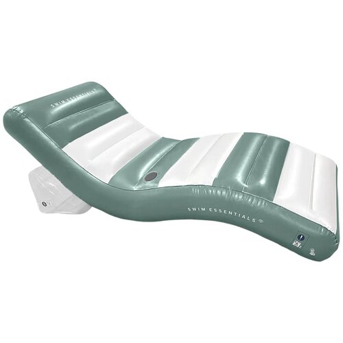Swim Essentials napihljiva blazina Lounge Old Green 180 cm Cene