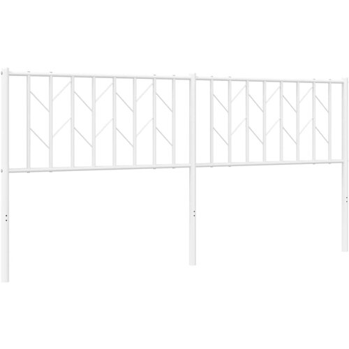 VidaXL Kovinsko vzglavje belo 180 cm, (21142786) Slike