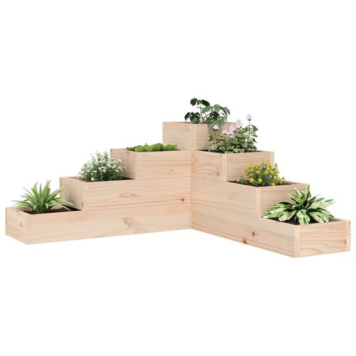 vidaXL Vrtna sadilica s 4 razine 80 5 x 79 x 36 cm od masivne borovine Cijene