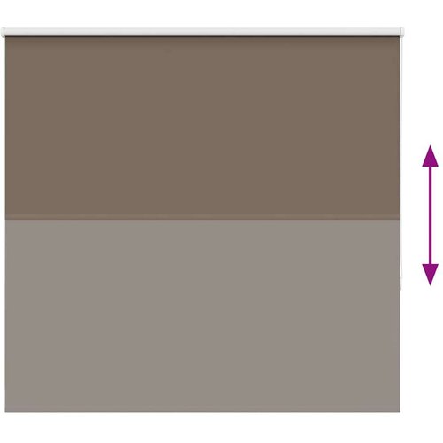 VidaXL Rolo zavjesa Blackout Coffee 145x150 cm &amp;Scaron;irina tkanine 141,6 cm Slike